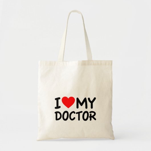 Ik hou van mijn dokter tote bag (Voorkant)