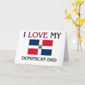 Ik hou van mijn Dominicaanse vader Kaart (Gele Bloem)