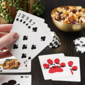 Ik hou van mijn dommerspeelkaarten pokerkaarten (Insitu)