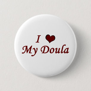 Ik hou van mijn Doula Ronde Button 5,7 Cm