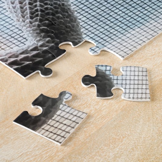 Ik hou van mijn draak Fun Bearded Dragon Legpuzzel (Zijkant)