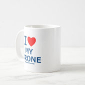 Ik hou van mijn drankje koffiemok (Voorkant links)