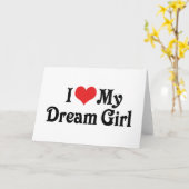 Ik hou van mijn droommeisje kaart (Gele Bloem)