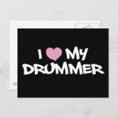 Ik hou van mijn drummer briefkaart (Voorkant / Achterkant)