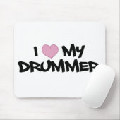 Ik hou van mijn drummer muismat (Met muis)