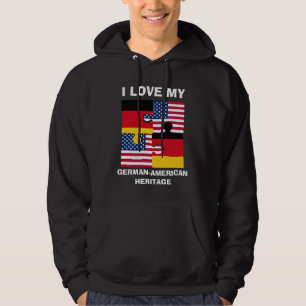 Ik hou van mijn Duits Amerikaans erfgoed Hoodie