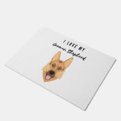 Ik hou van mijn Duitse herder Deurmat (Schuin)