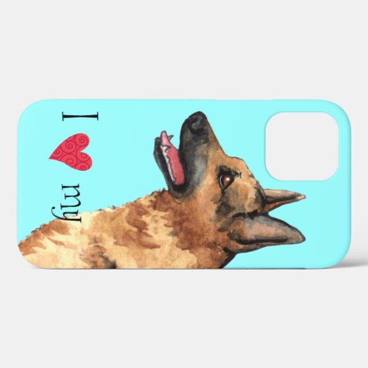 Ik hou van mijn Duitse Shepherd Case-Mate iPhone Case (Achterkant (horizontaal))