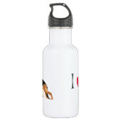 Ik hou van mijn Duitse Shepherd Waterfles (Achterkant)