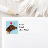 Ik hou van mijn Duitse Shorthaired Pointer Etiket (Insitu)