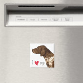Ik hou van mijn Duitse Shorthaired Pointer Magneet (Insitu (Vaatwasser))