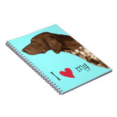 Ik hou van mijn Duitse Shorthaired Pointer Notitieboek (Rechterzijde)