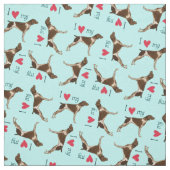 Ik hou van mijn Duitse Shorthaired Pointer Stof (Swatch)