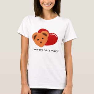 ik hou van mijn duizelige wuzzy t-shirt