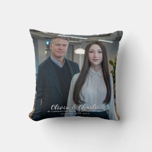 ❤️Ik hou van mijn eigen foto van de Creëer van cha Kussen