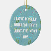 Ik hou van mijn eigen keramisch Ornament (Rechts)