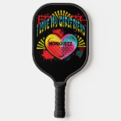 Ik hou van mijn eigen Vriendin Graffiti Pickleball Paddle (Achterkant)