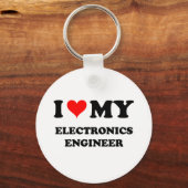 Ik hou van mijn elektronica engineer sleutelhanger (Voorkant)