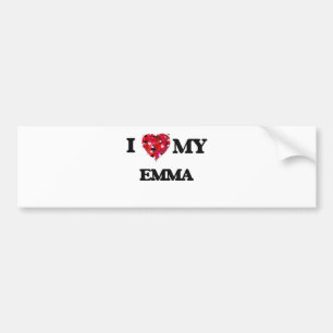 Ik hou van mijn Emma Bumpersticker