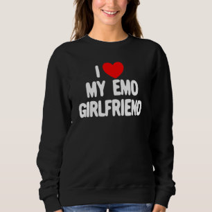 Ik hou van mijn Emo Vriendin Red Heart I Love My E Trui