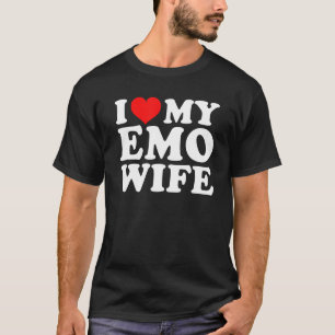 Ik hou van mijn emo vrouw t-shirt