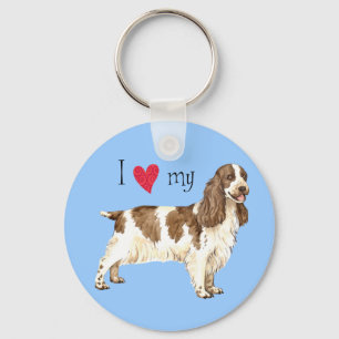 Ik hou van mijn Engelse Cocker Spaniel Sleutelhanger
