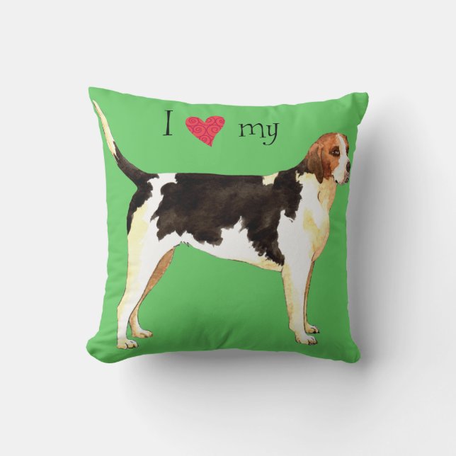 Ik hou van mijn Engelse hond Kussen (Voorkant)