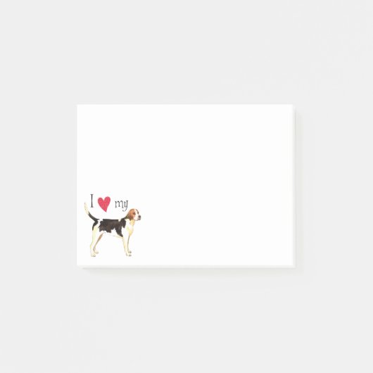 Ik hou van mijn Engelse hond Post-it® Notes (Voorkant)