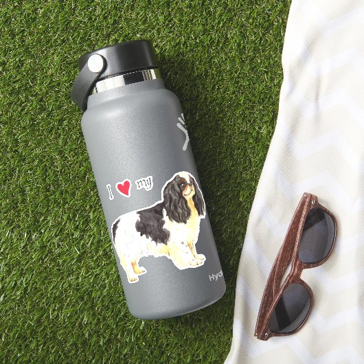 Ik hou van mijn Engelse Speelgoed Spaniel Vinyl St Sticker (HydroFlask Insitu)