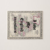 Ik hou van mijn Engelse voorouders | Aangepaste pu Legpuzzel (Horizontaal)