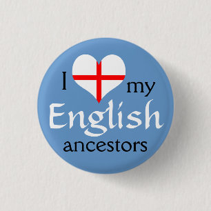 Ik hou van mijn Engelse voorouders Button