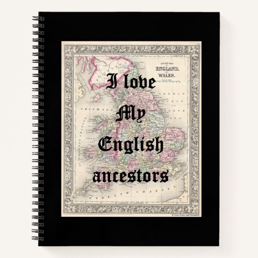 Ik hou van mijn Engelse voorouders | Hard Hoesjes  Notitieboek (Voorkant)