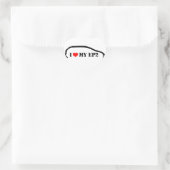 Ik hou van mijn EP2 Hart Sticker (Tas)