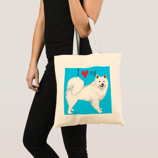 Ik hou van mijn Eskie Tote Bag (Voorkant (product))