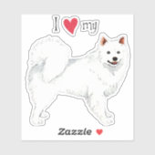 Ik hou van mijn Eskie Vinyl Sticker (Vel)