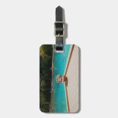 Ik hou van mijn familie poolside kunst bagagelabel (Voorkant verticaal)