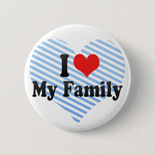 Ik hou van mijn familie ronde button 5,7 cm