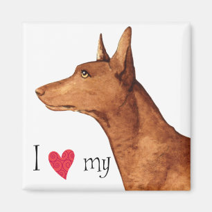 Ik hou van mijn Farao Hond Magneet
