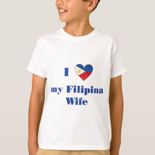 Ik hou van mijn Filipino vrouw 1 T-shirt