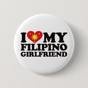 Ik hou van mijn Filippijnse Vriendin Ronde Button 5,7 Cm