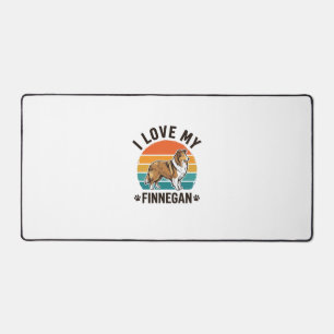 Ik hou van mijn Finnegan Vintage hondennaam shirt Bureaumat