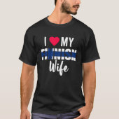 Ik hou van mijn Finse vrouw Valentijnsdag T-shirt (Voorkant)