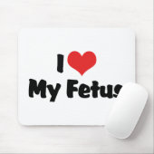 Ik hou van mijn foetus muismat (Met muis)