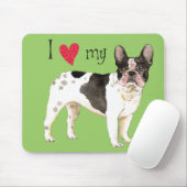 Ik hou van mijn Franse Bulldog Muismat (Met muis)