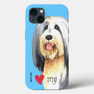Ik hou van mijn gedekte collie iPhone 13 hoesje