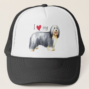 Ik hou van mijn gedekte collie trucker pet
