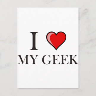 Ik hou van mijn Geek Briefkaart