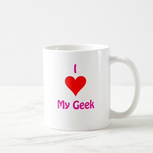 Ik hou van mijn Geek Koffiemok (Rechts)