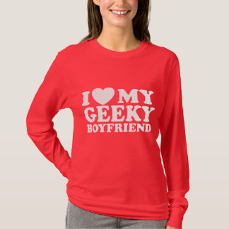 Ik hou van mijn Geeky Boyvriend T-shirt