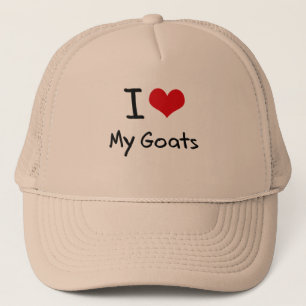 Ik hou van mijn geiten trucker pet